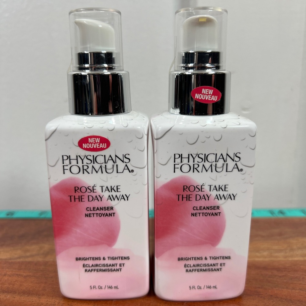 Physicians Formula Rose Take The Day Away Cleanser 5oz PF11040 Lot of 2